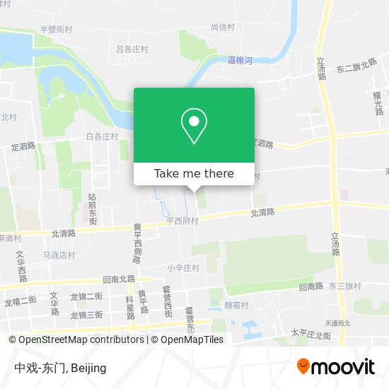中戏-东门 map