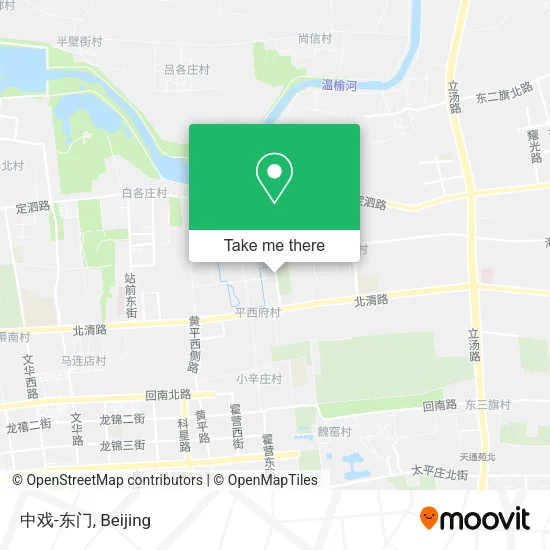 中戏-东门 map
