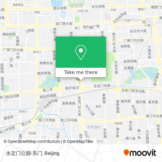 永定门公园-东门 map