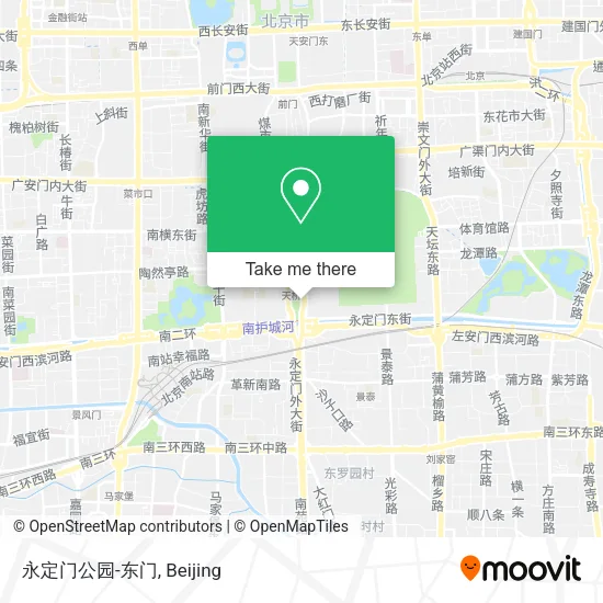 永定门公园-东门 map