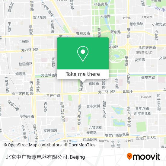北京中广新惠电器有限公司 map