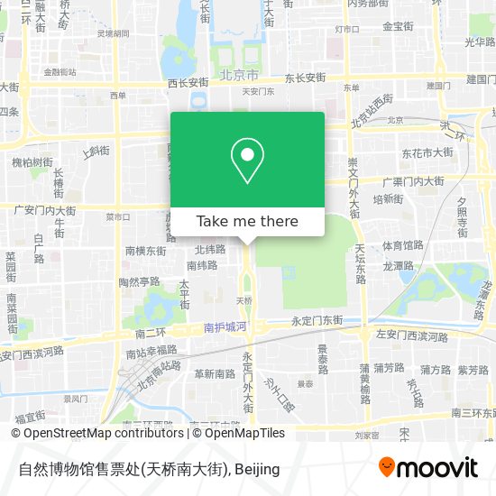 自然博物馆售票处(天桥南大街) map