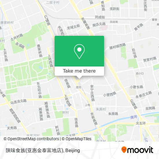 陕味食族(亚惠金泰富地店) map