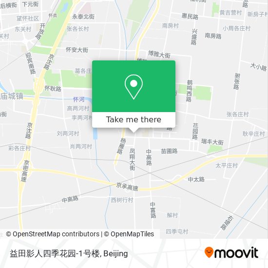益田影人四季花园-1号楼 map