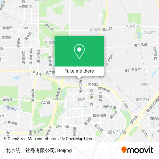 北京统一饮品有限公司 map