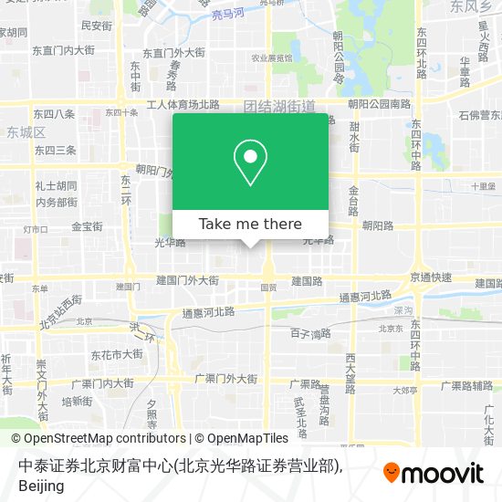 中泰证券北京财富中心(北京光华路证券营业部) map