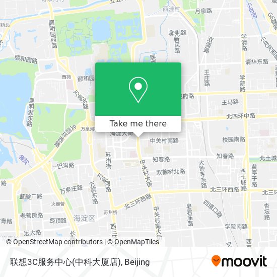 联想3C服务中心(中科大厦店) map