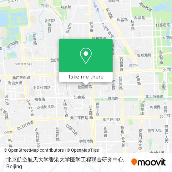 北京航空航天大学香港大学医学工程联合研究中心 map