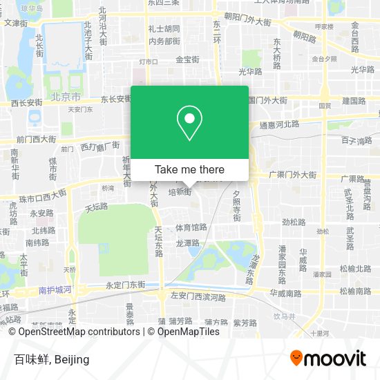 百味鲜 map