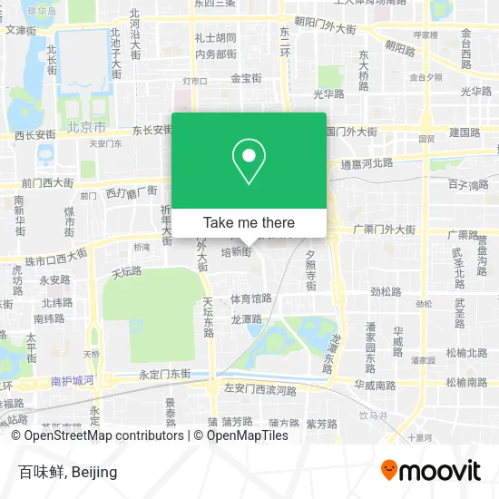 百味鲜 map