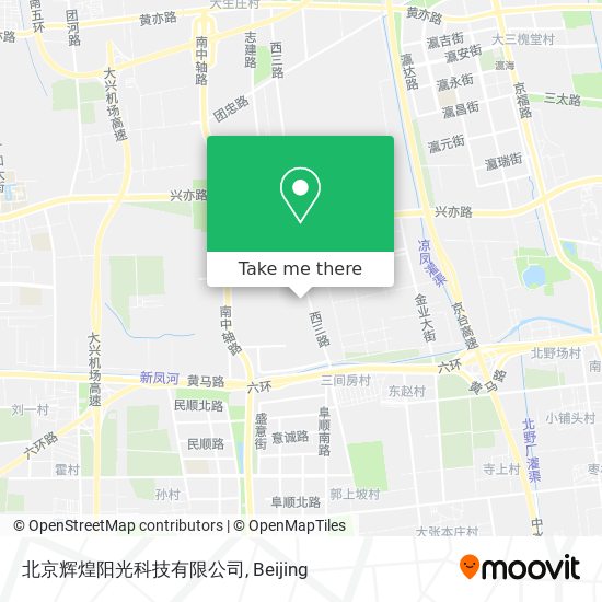 北京辉煌阳光科技有限公司 map