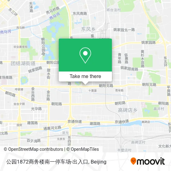 公园1872商务楼南一停车场-出入口 map