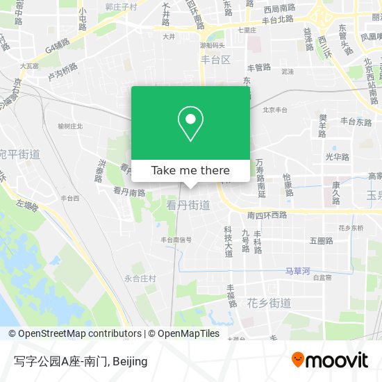 写字公园A座-南门 map