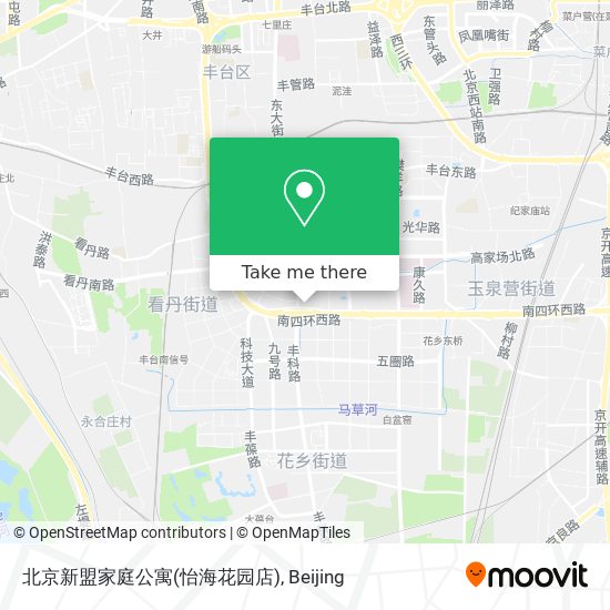 北京新盟家庭公寓(怡海花园店) map