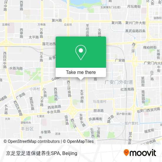 京足堂足道保健养生SPA map