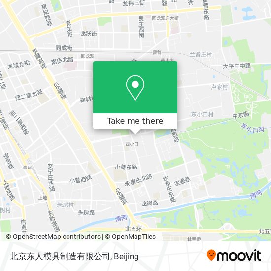 北京东人模具制造有限公司 map