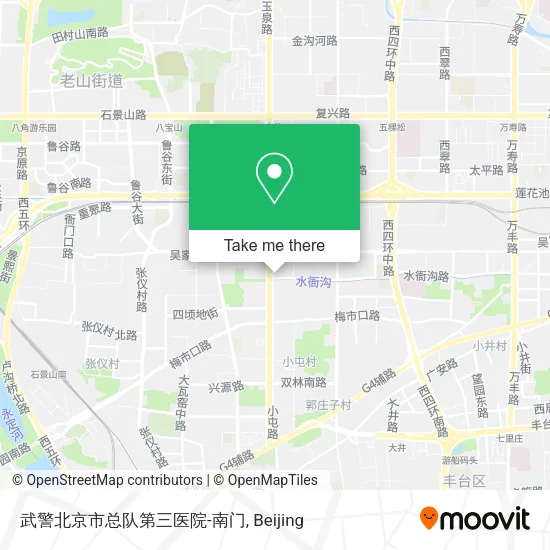 武警北京市总队第三医院-南门 map