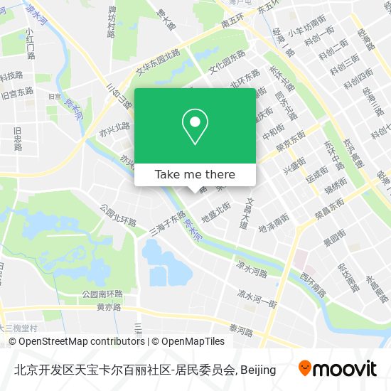北京开发区天宝卡尔百丽社区-居民委员会 map