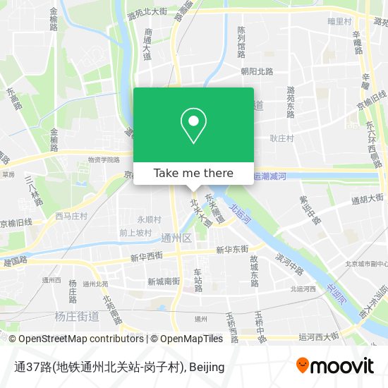 通37路(地铁通州北关站-岗子村) map
