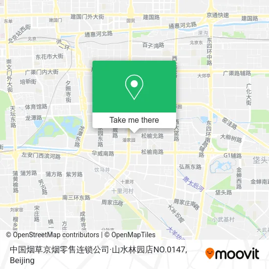 中国烟草京烟零售连锁公司·山水林园店NO.0147 map