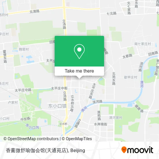 香薰微舒瑜伽会馆(天通苑店) map
