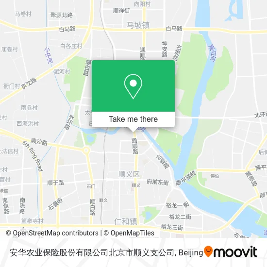 安华农业保险股份有限公司北京市顺义支公司 map