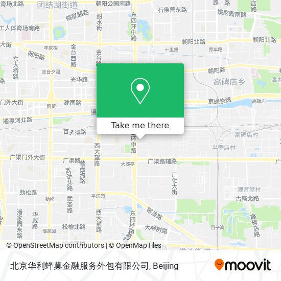北京华利蜂巢金融服务外包有限公司 map