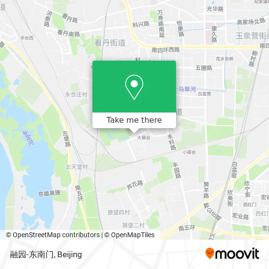 融园-东南门 map