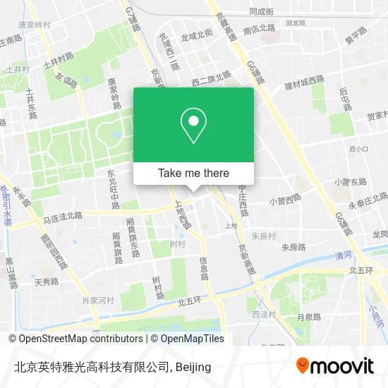北京英特雅光高科技有限公司 map
