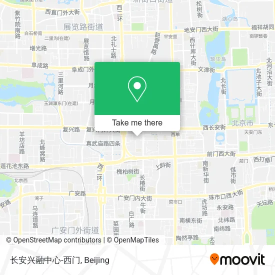 长安兴融中心-西门 map