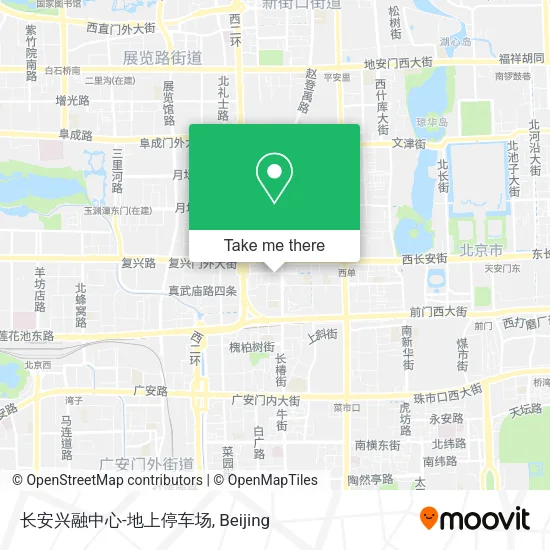 长安兴融中心-地上停车场 map