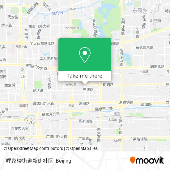 呼家楼街道新街社区 map