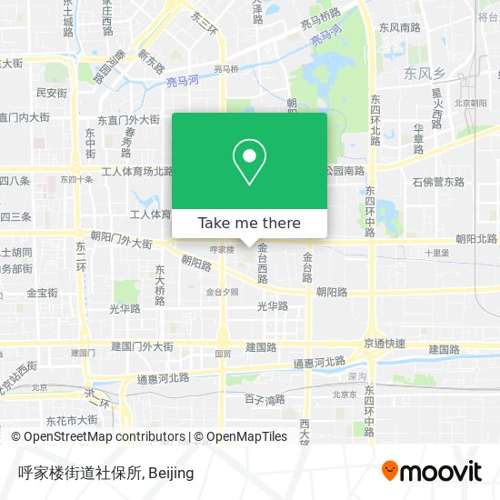 呼家楼街道社保所 map