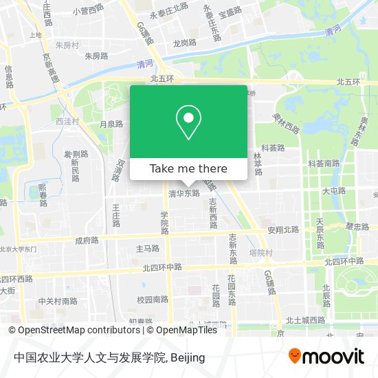 中国农业大学人文与发展学院 map