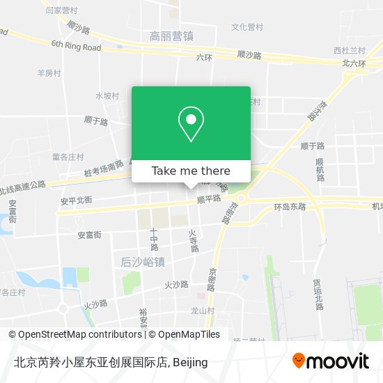 北京芮羚小屋东亚创展国际店 map