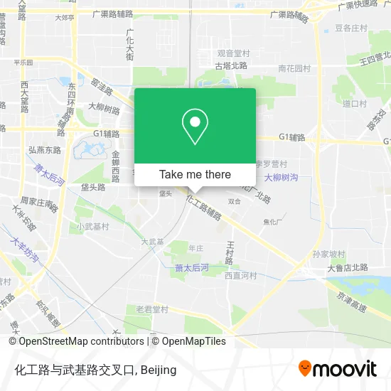 化工路与武基路交叉口 map