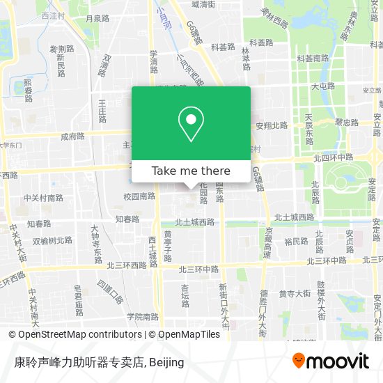 康聆声峰力助听器专卖店 map