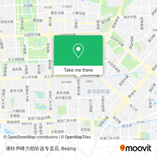康聆声峰力助听器专卖店 map