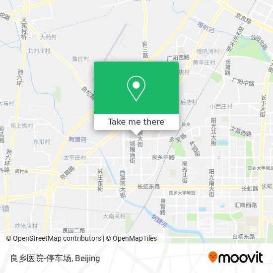良乡医院-停车场 map