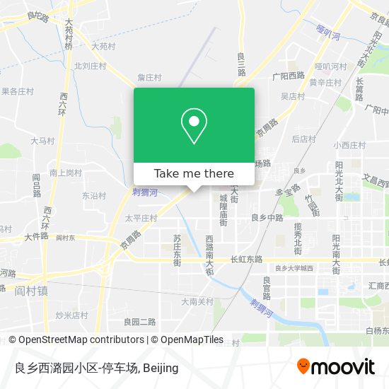 良乡西潞园小区-停车场 map