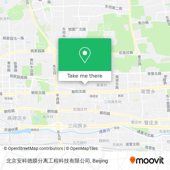 北京安科德膜分离工程科技有限公司 map