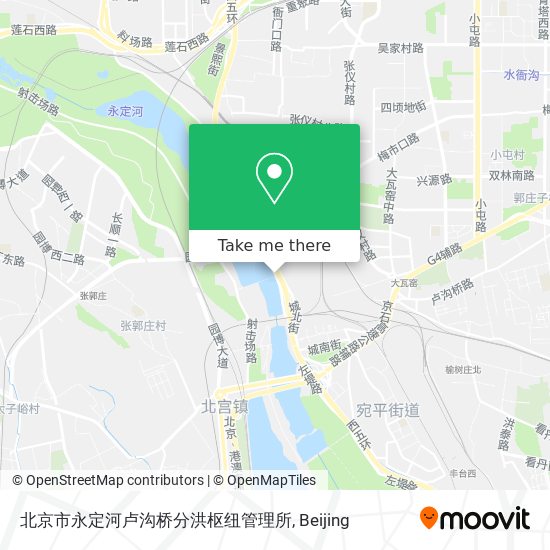 北京市永定河卢沟桥分洪枢纽管理所 map