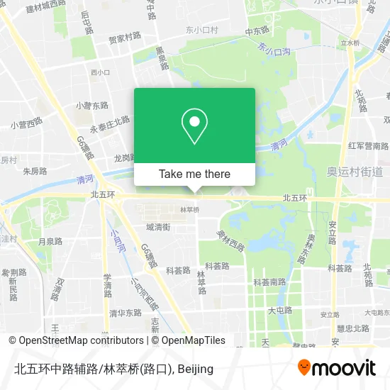 北五环中路辅路/林萃桥(路口) map