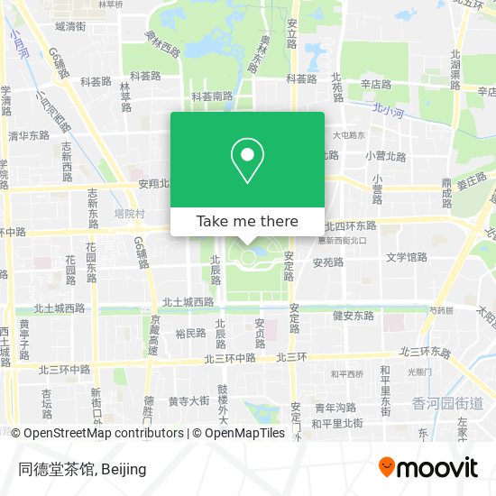 同德堂茶馆 map
