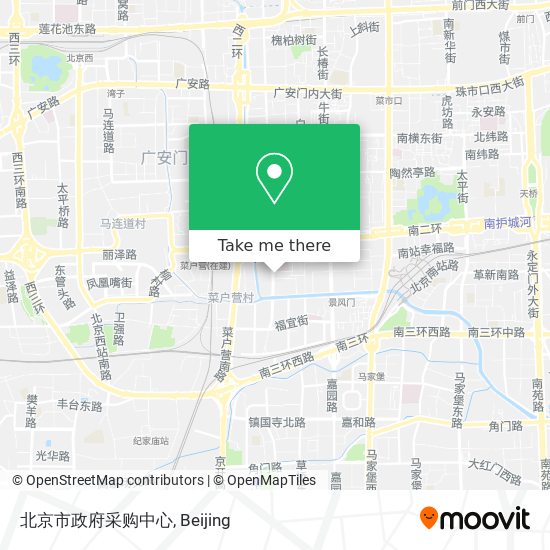 北京市政府采购中心 map