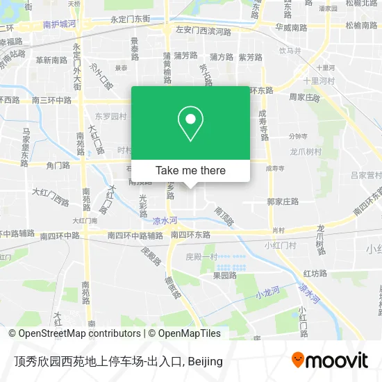 顶秀欣园西苑地上停车场-出入口 map