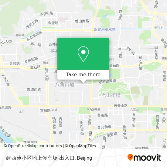建西苑小区地上停车场-出入口 map