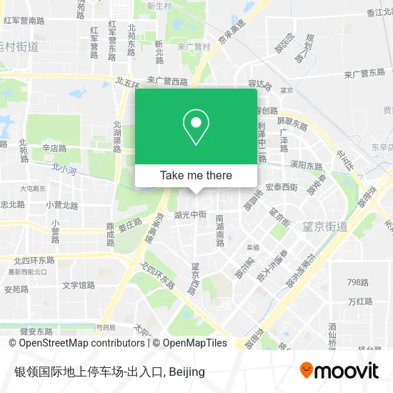 银领国际地上停车场-出入口 map