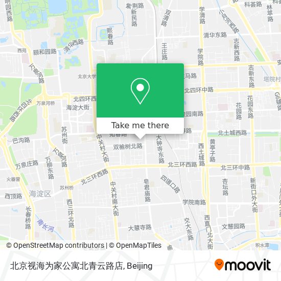北京视海为家公寓北青云路店 map