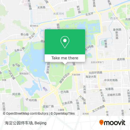 海淀公园停车场 map